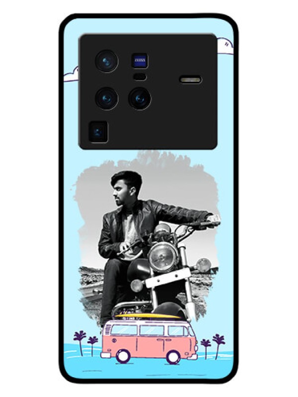 Custom Vivo X80 Pro 5G Photo Printing on Glass Case - Travel & Adventure Design