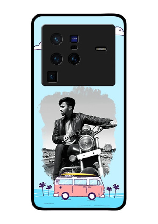 Vivo X80 Pro 5G Photo Printing on Glass Case - Travel & Adventure Design