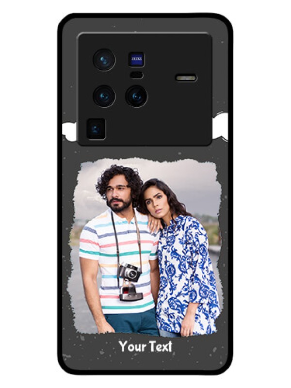 Custom Vivo X80 Pro 5G Custom Glass Phone Case - Splashes with love doodles Design