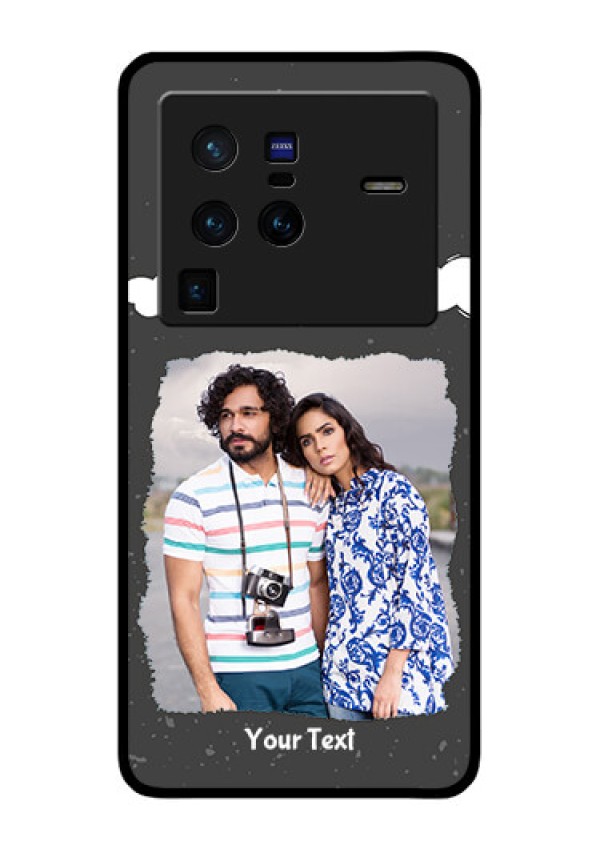Vivo X80 Pro 5G Custom Glass Phone Case - Splashes with love doodles Design