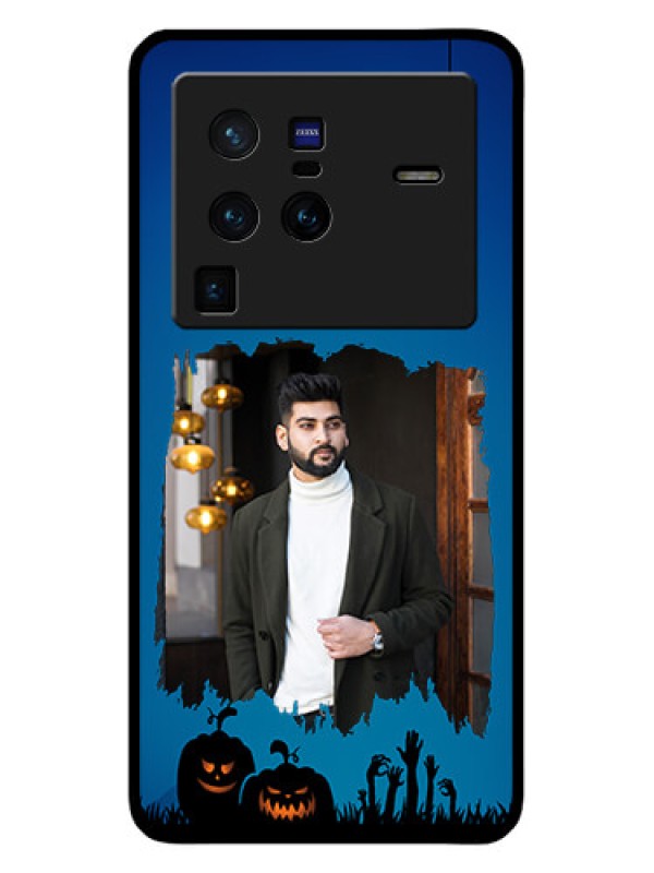 Custom Vivo X80 Pro 5G Photo Printing on Glass Case - with pro Halloween design