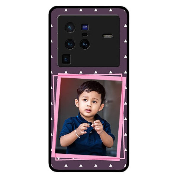 Vivo X80 Pro 5G Custom Glass Mobile Case - Triangle Pattern Dotted Design Vivo X80 Pro 5G Custom Glass Mobile Case - Triangle Pattern Dotted Design