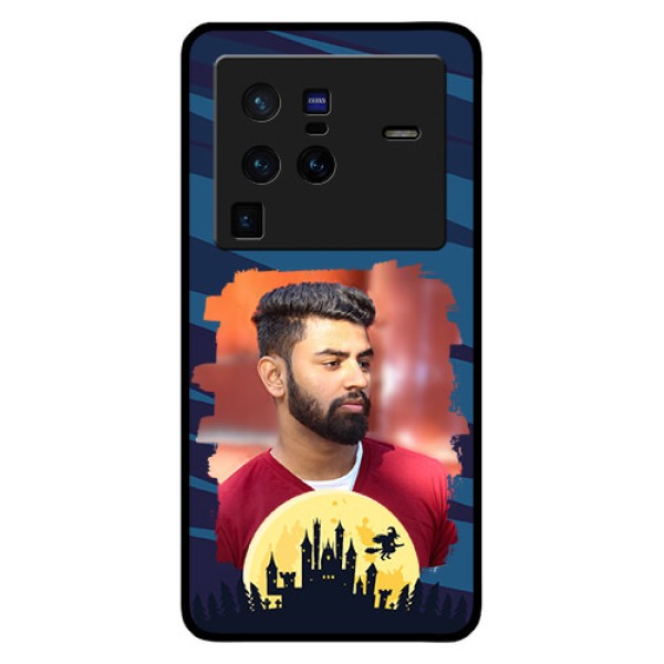 Vivo X80 Pro 5G Photo Printing on Glass Case - Halloween Witch Design