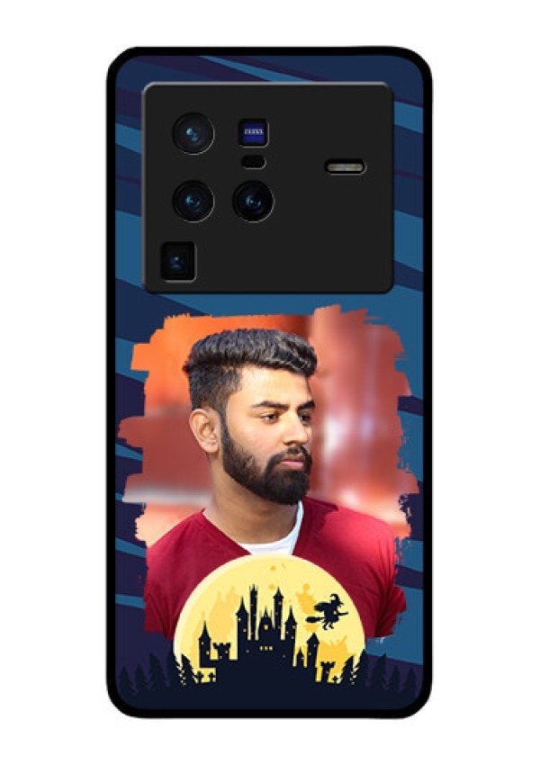 Vivo X80 Pro 5G Photo Printing on Glass Case - Halloween Witch Design