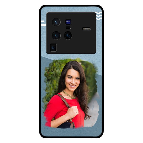Vivo X80 Pro 5G Custom Glass Mobile Case - Grunge Line Art Design