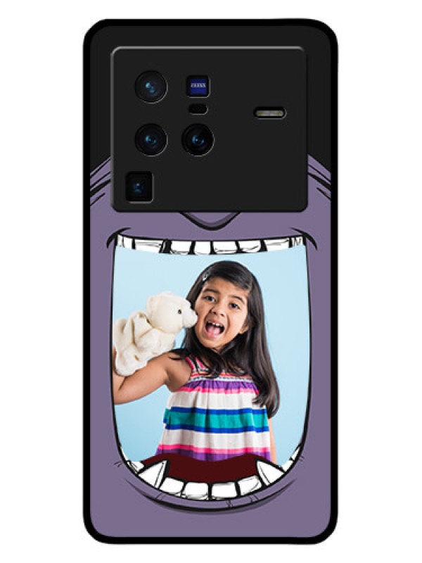 Custom Vivo X80 Pro 5G Custom Glass Phone Case - Angry Monster Design