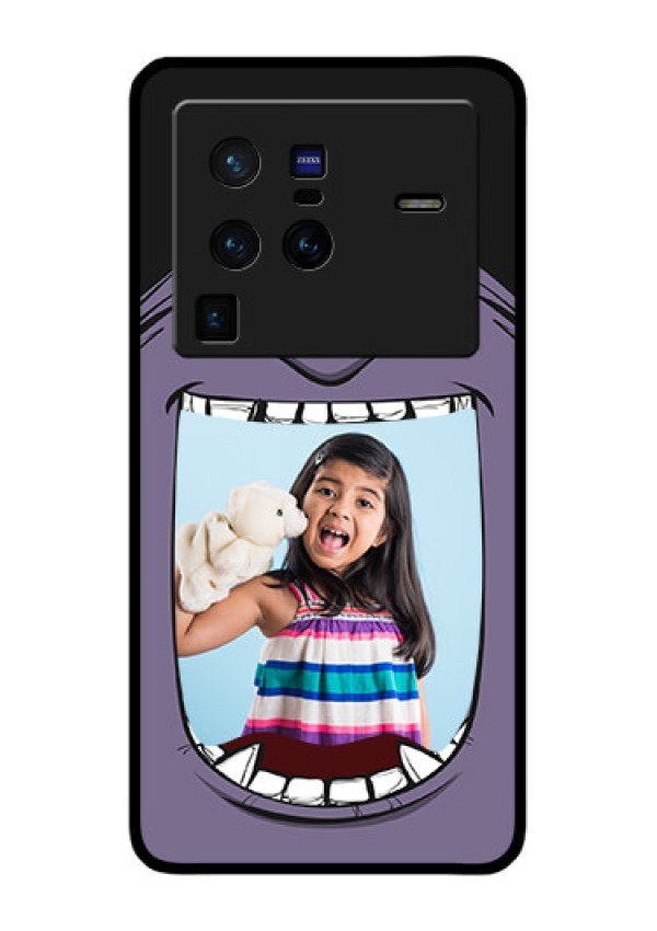 Vivo X80 Pro 5G Custom Glass Phone Case - Angry Monster Design