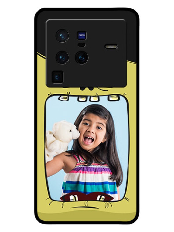 Custom Vivo X80 Pro 5G Personalized Glass Phone Case - Cartoon monster back case Design