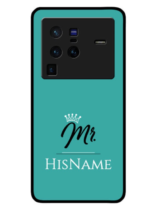 Custom Vivo X80 Pro 5G Custom Glass Phone Case Mr with Name