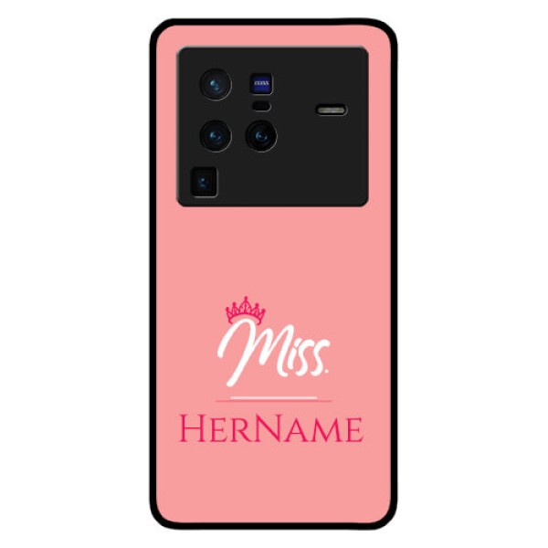 Vivo X80 Pro 5G Custom Glass Phone Case Mrs with Name
