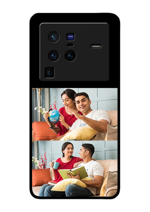 Vivo X80 Pro 5G 2 Images on Glass Phone Cover