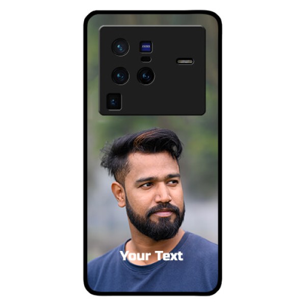 Vivo X80 Pro 5G Glass Mobile Cover: Photo with Text