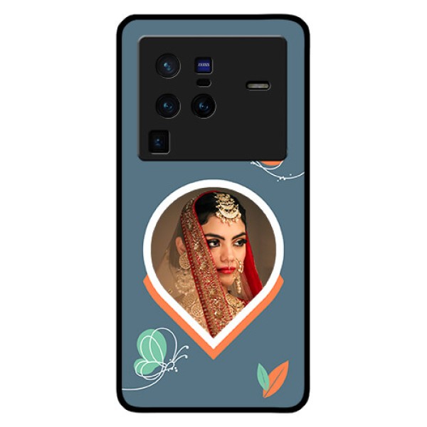 Vivo X80 Pro 5G Custom Glass Mobile Case - Droplet Butterflies Design