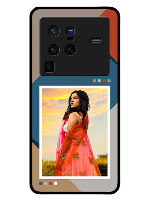 Custom Vivo X80 Pro 5G Personalized Glass Phone Case - Retro color pallet Design