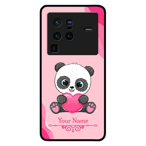 Vivo X80 Pro 5G Custom Glass Mobile Case - Cute Panda Design
