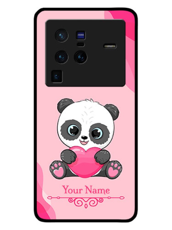 Custom Vivo X80 Pro 5G Custom Glass Mobile Case - Cute Panda Design