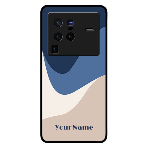 Vivo X80 Pro 5G Custom Glass Phone Case - Abstract Drip Art Design