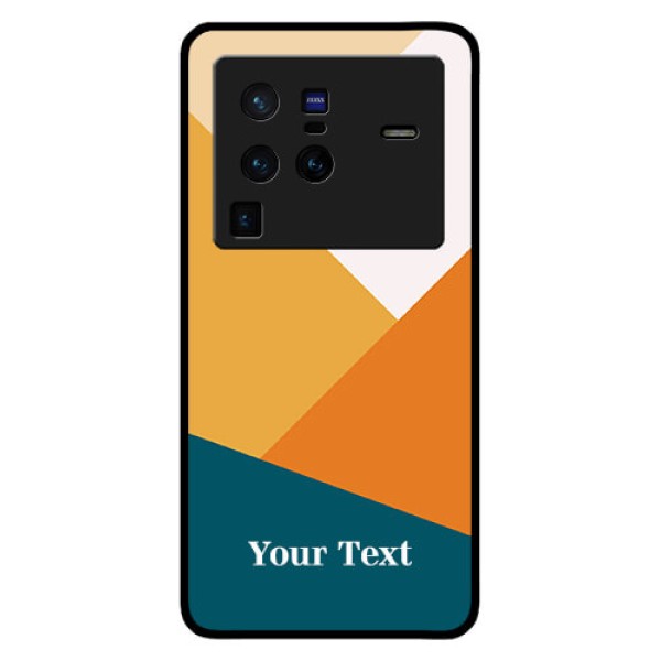 Vivo X80 Pro 5G Personalized Glass Phone Case - Stacked Multi-colour Design Vivo X80 Pro 5G Personalized Glass Phone Case - Stacked Multi-colour Design