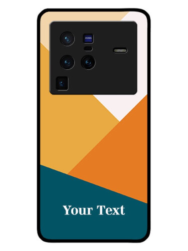 Custom Vivo X80 Pro 5G Personalized Glass Phone Case - Stacked Multi-colour Design