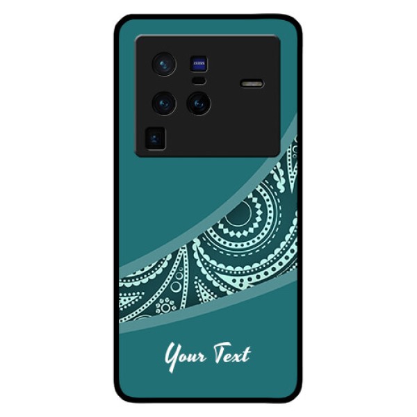 Vivo X80 Pro 5G Photo Printing on Glass Case - semi visible floral Design Vivo X80 Pro 5G Photo Printing on Glass Case - semi visible floral Design