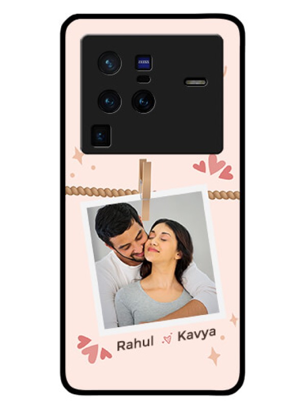 Custom Vivo X80 Pro 5G Custom Glass Phone Case - Forever and ever love Design