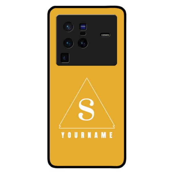Vivo X80 Pro 5G Personalized Glass Phone Case - simple triangle Design