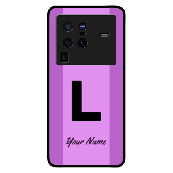 Vivo X80 Pro 5G Custom Glass Phone Case - Tricolor custom text Design