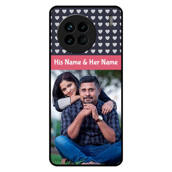 Vivo X90 5G Custom Glass Mobile Case - Love Symbols Design