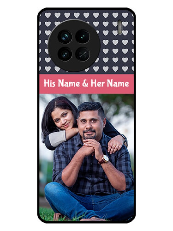 Custom Vivo X90 5G Custom Glass Mobile Case - Love Symbols Design