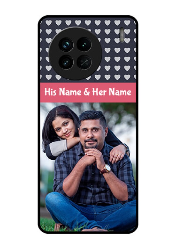 Vivo X90 5G Custom Glass Mobile Case - Love Symbols Design