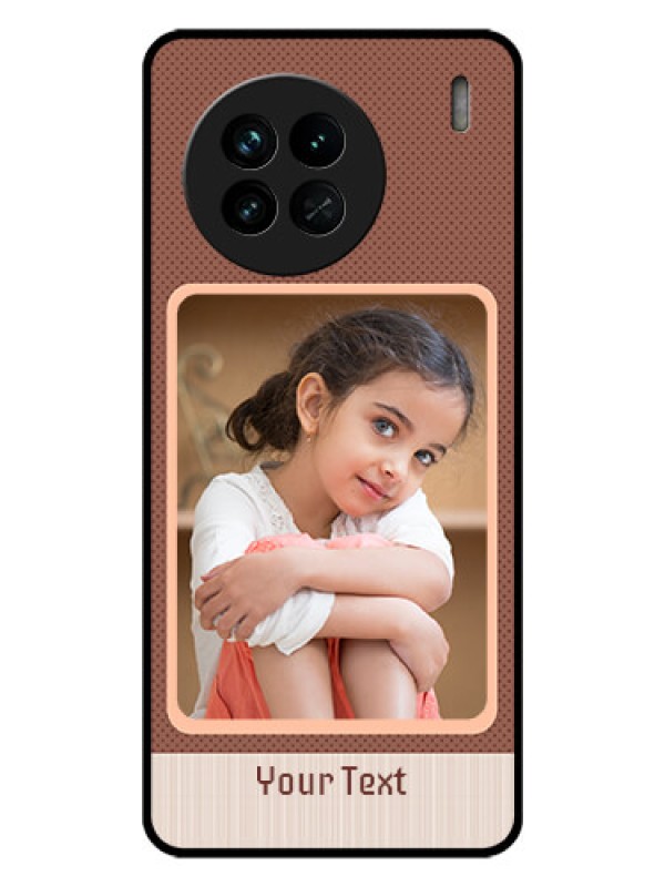 Custom Vivo X90 5G Custom Glass Phone Case - Simple Pic Upload Design