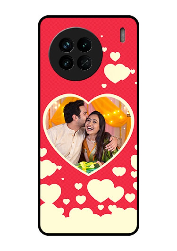 Vivo X90 5G Custom Glass Mobile Case - Love Symbols Phone Cover Design