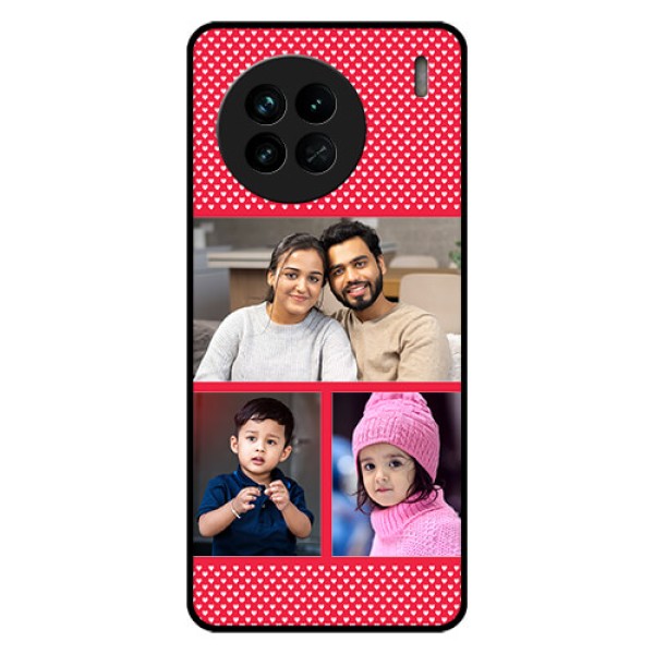 Vivo X90 5G Personalized Glass Phone Case - Bulk Pic Upload Design