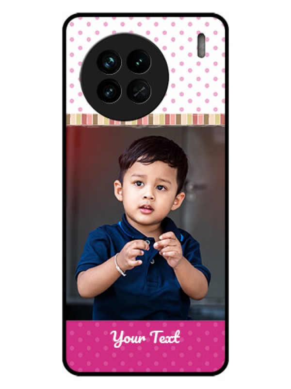 Custom Vivo X90 5G Photo Printing on Glass Case - Cute Girls Cover Design