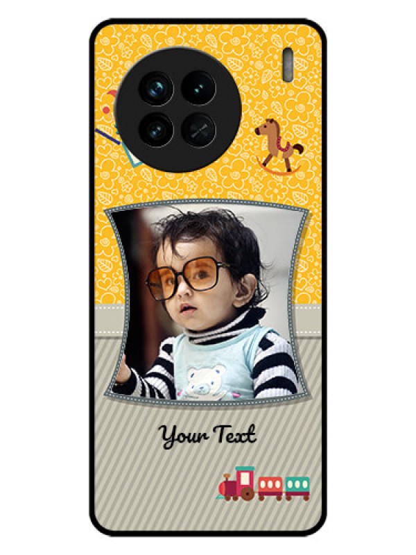Custom Vivo X90 5G Personalized Glass Phone Case - Baby Picture Upload Design