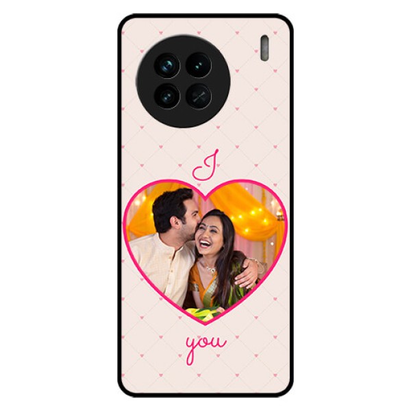 Vivo X90 5G Custom Glass Mobile Case - Heart Shape Design
