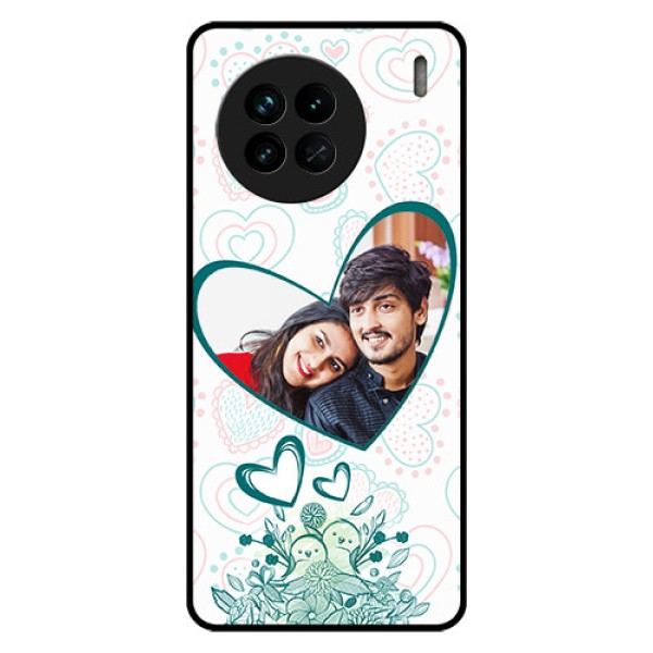Vivo X90 5G Photo Printing on Glass Case - Premium Couple Design