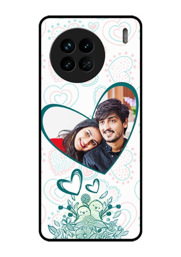 Vivo X90 5G Photo Printing on Glass Case - Premium Couple Design