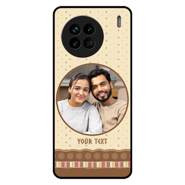 Vivo X90 5G Custom Glass Mobile Case - Brown Dotted Mobile Case Design Vivo X90 5G Custom Glass Mobile Case - Brown Dotted Mobile Case Design