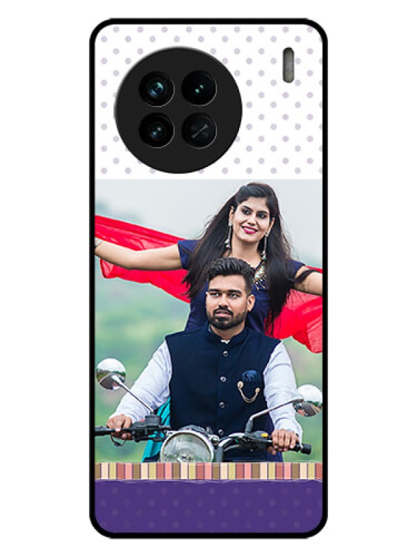 Custom Vivo X90 5G Photo Printing on Glass Case - Cute Family Design