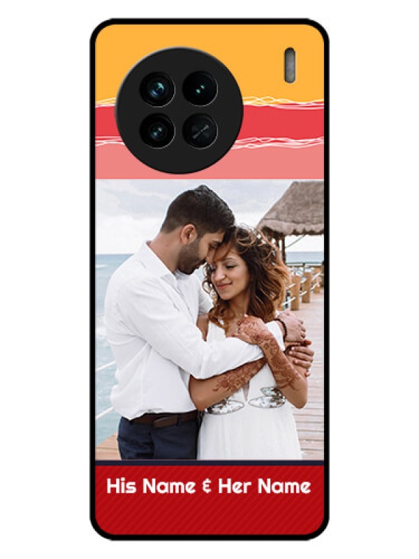 Custom Vivo X90 5G Custom Glass Mobile Case - Colorful Case Design