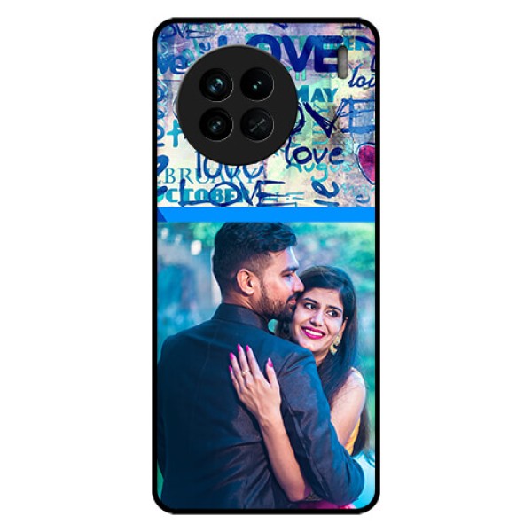 Vivo X90 5G Custom Glass Mobile Case - Colorful Love Design