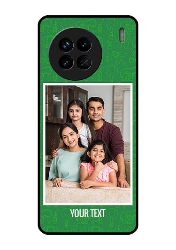 Vivo X90 5G Personalized Glass Phone Case - Picture Upload Design