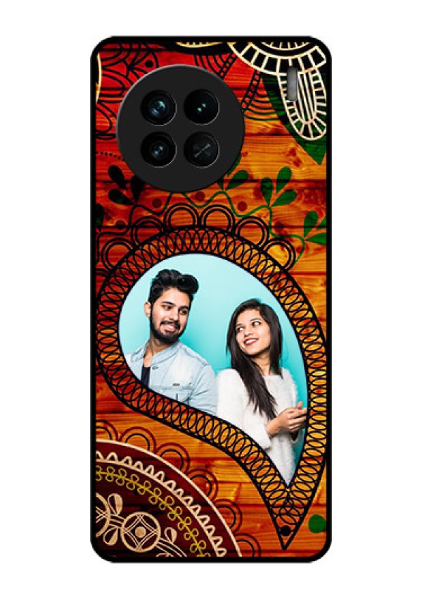 Vivo X90 5G Personalized Glass Phone Case - Abstract Colorful Design