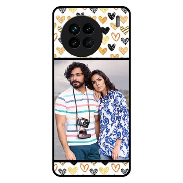 Vivo X90 5G Photo Printing on Glass Case - Love Symbol Design