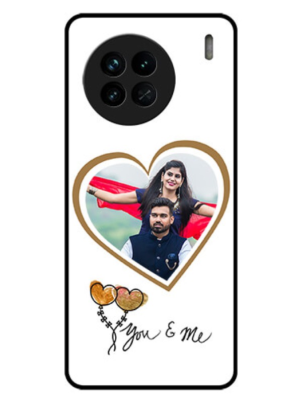 Custom Vivo X90 5G Custom Glass Mobile Case - You & Me Design