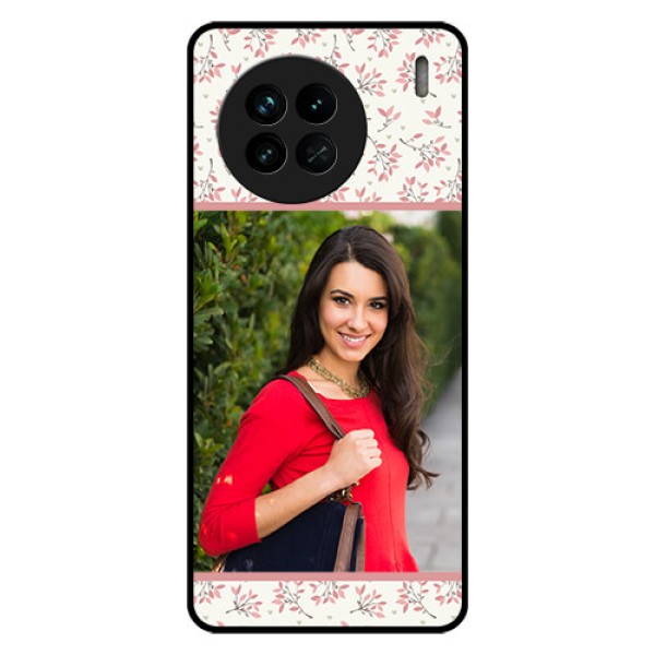 Vivo X90 5G Custom Glass Phone Case - Premium Floral Design