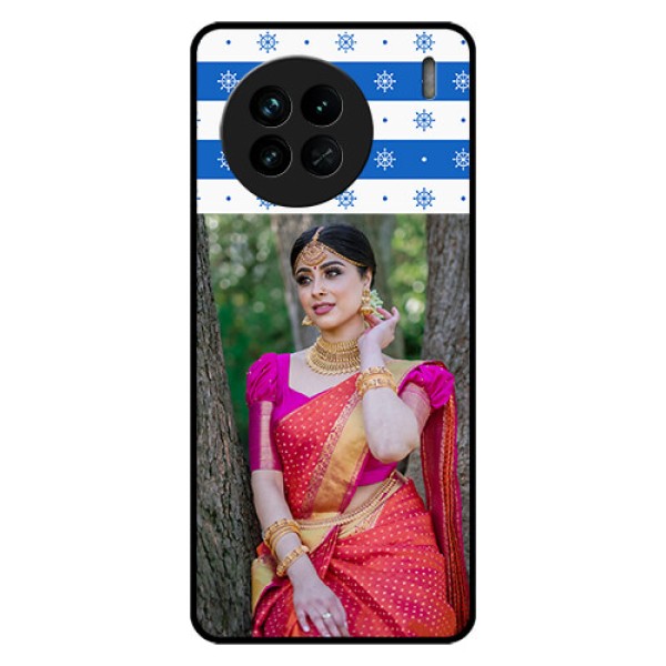Vivo X90 5G Photo Printing on Glass Case - Snow Pattern Design