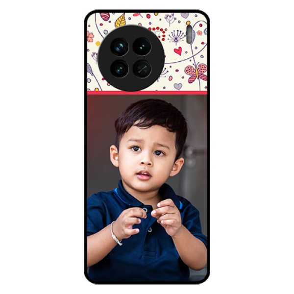 Vivo X90 5G Custom Glass Mobile Case - Premium Floral Design