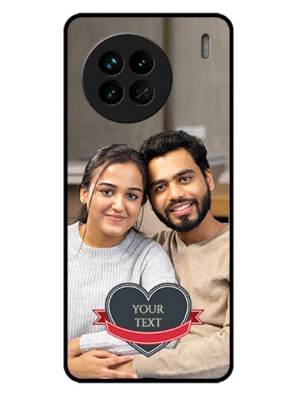 Custom Vivo X90 5G Custom Glass Phone Case - Just Married Couple Design